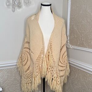 Cream Knit Women's panco